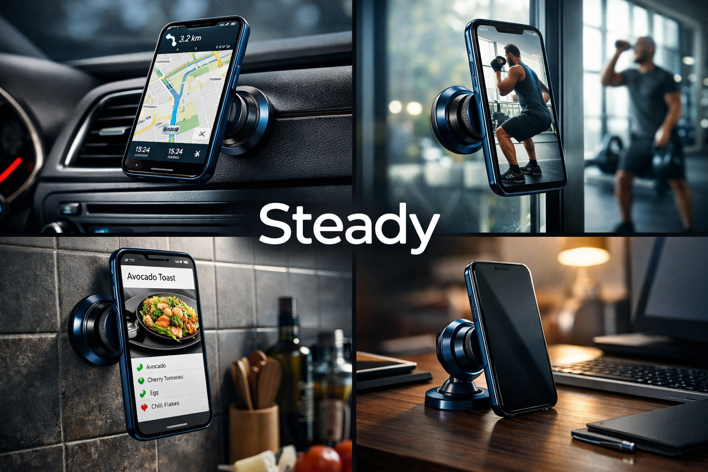 Elevate Your Drive: 2026 Adjustable Magnetic Car Phone Holder - Sleek 360° Rotation, Durable Zinc Alloy & ABS Design