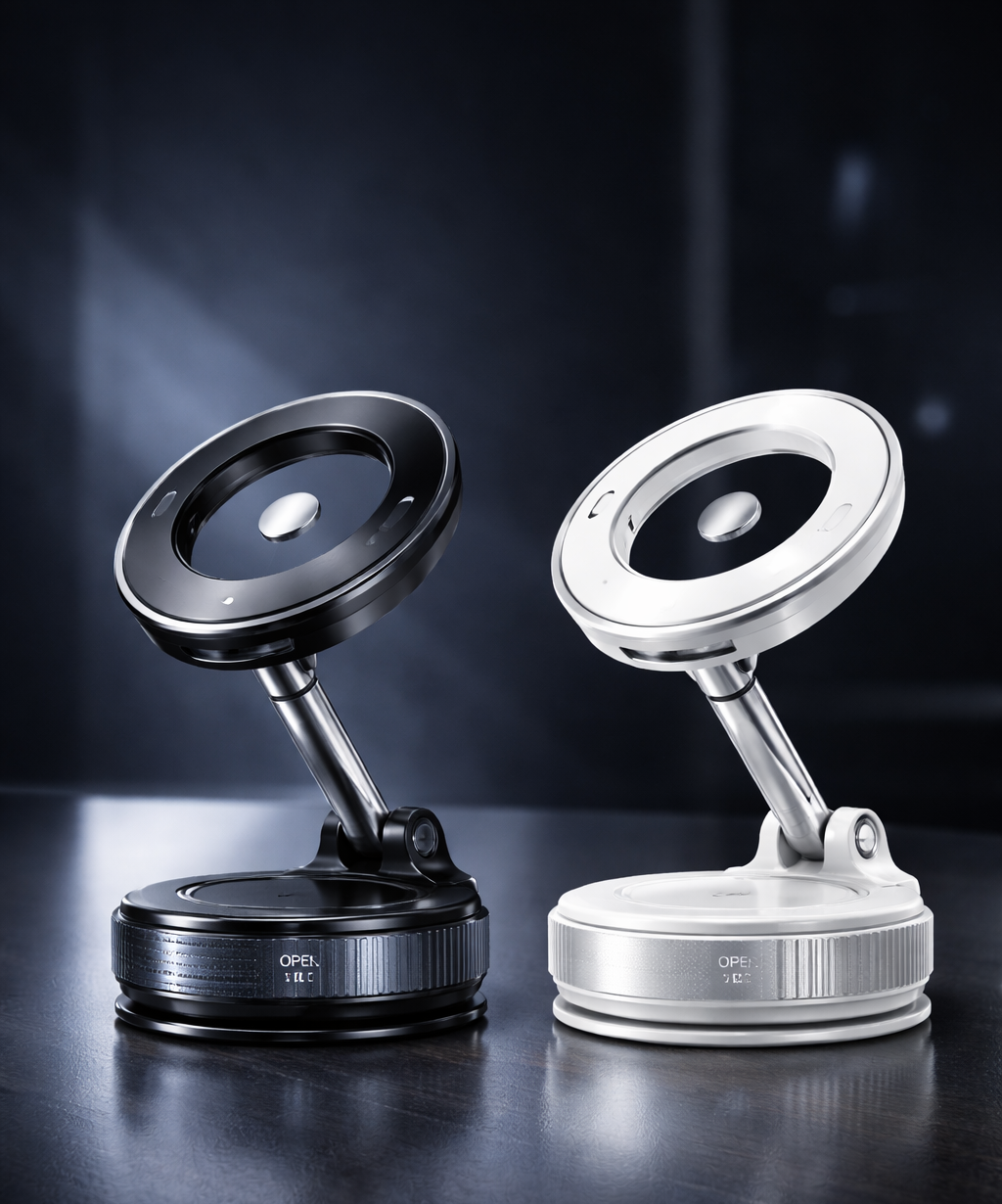 360° Adjustable Magnetic Phone Holder - Ultra-Stable Dashboard Stand for iPhone, Huawei, and Xiaomi