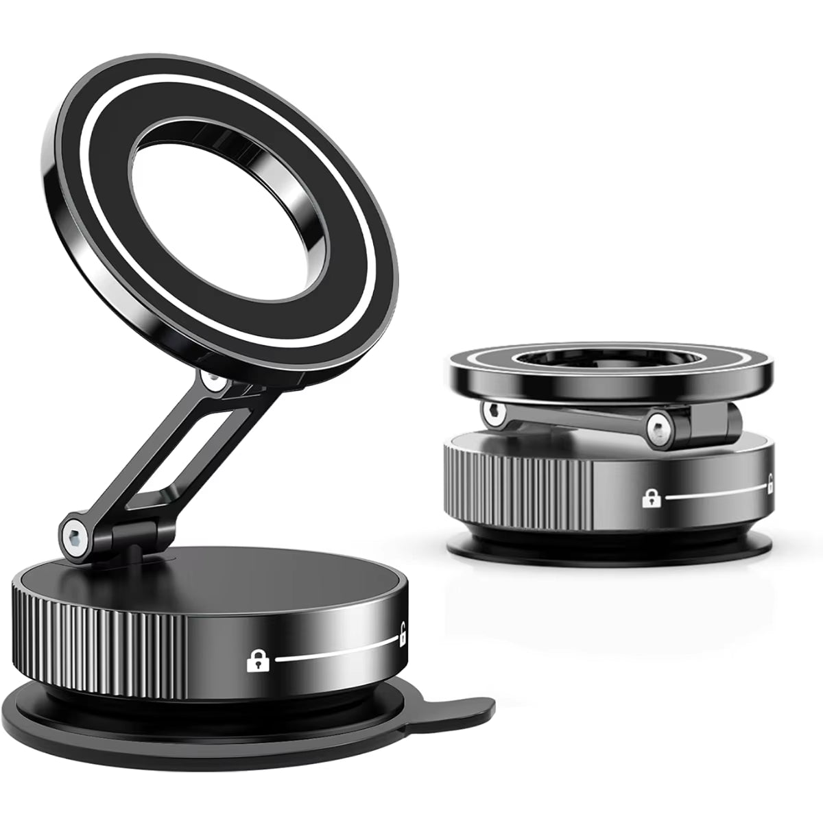 Revolutionize Your Drive with the 2026 Upgraded Adjustable Magnetic Car Phone Holder - 360° Rotation, Stylish Hollow-Out Design, Durable Zinc Alloy & ABS Construction