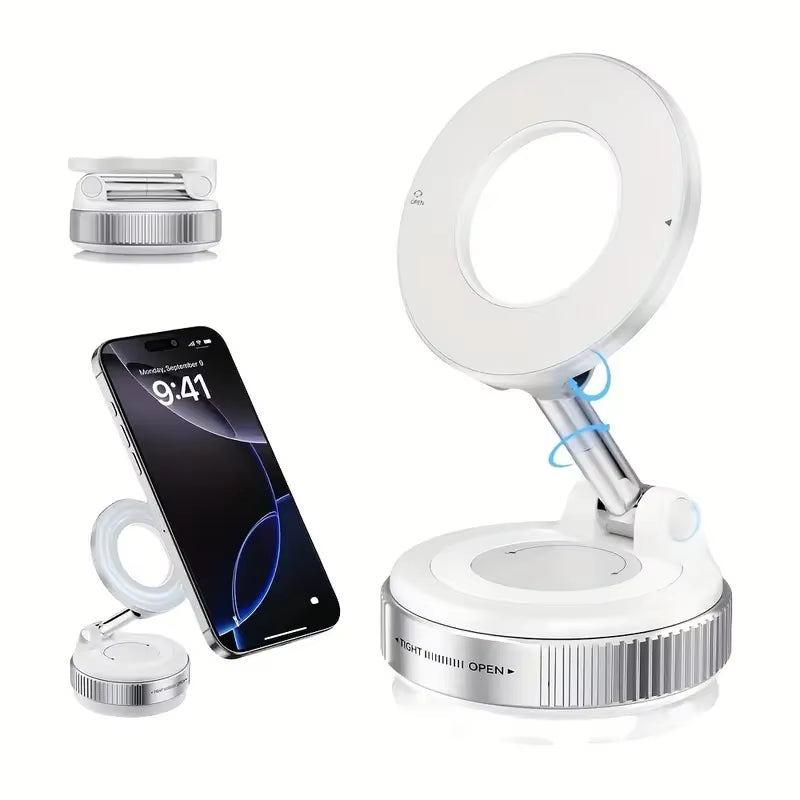 Revolutionize Your Drive with the 2026 Upgraded Adjustable Magnetic Car Phone Holder - 360° Rotation, Stylish Hollow-Out Design, Durable Zinc Alloy & ABS Construction